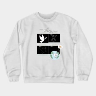 Harmony's Flight: A Celebration of Peace on Earth Crewneck Sweatshirt